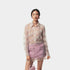 Chanel Tunic Iridescent Guipure Ecru & Pink, Half