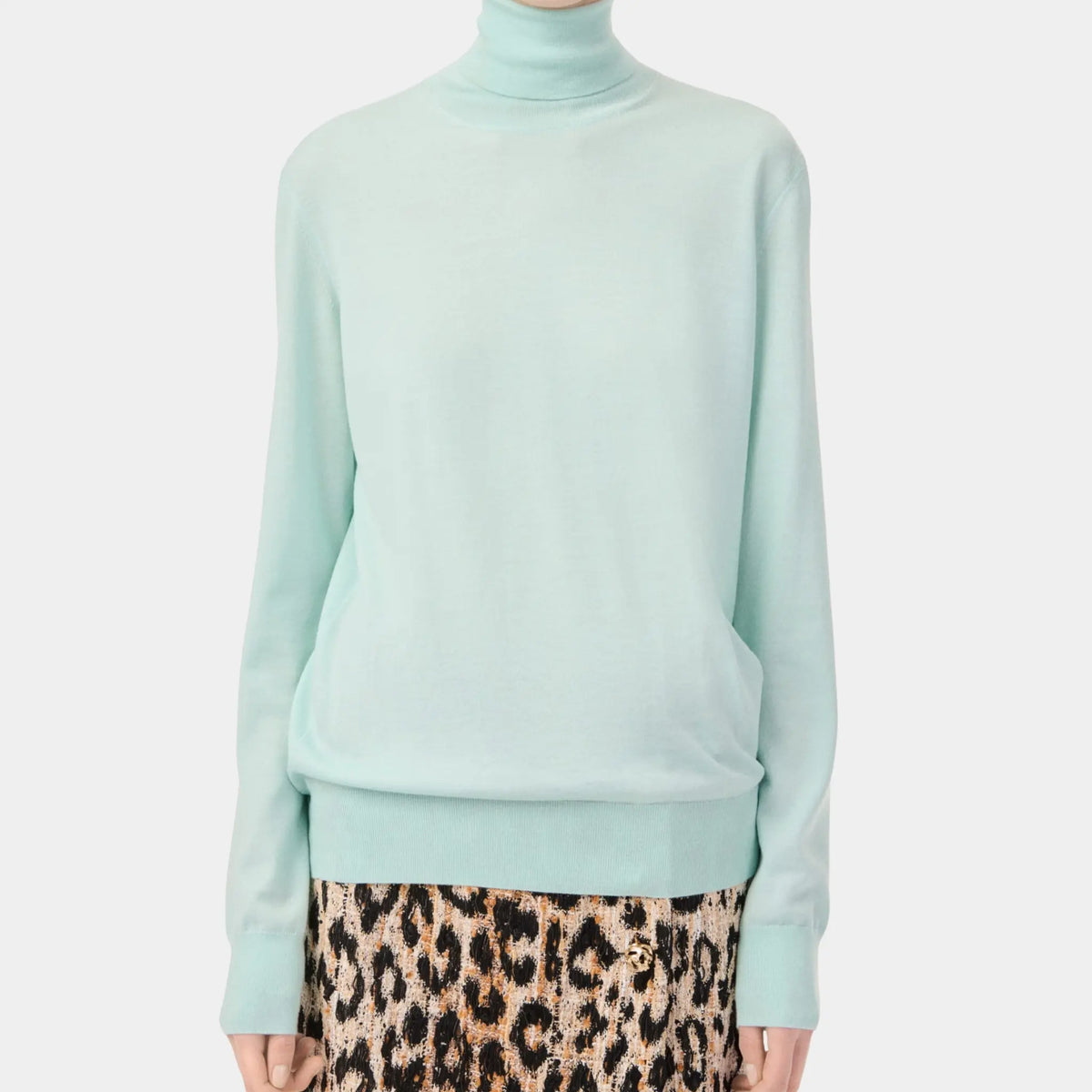 Turtleneck Pullover Cashmere in Pale green
