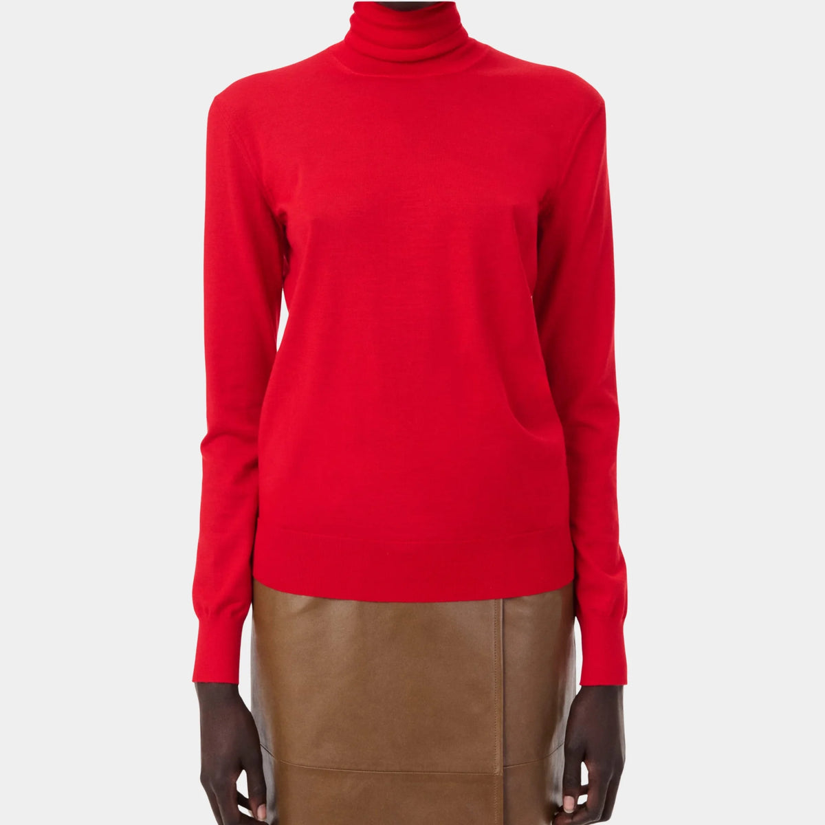Turtleneck Pullover Cashmere in Red