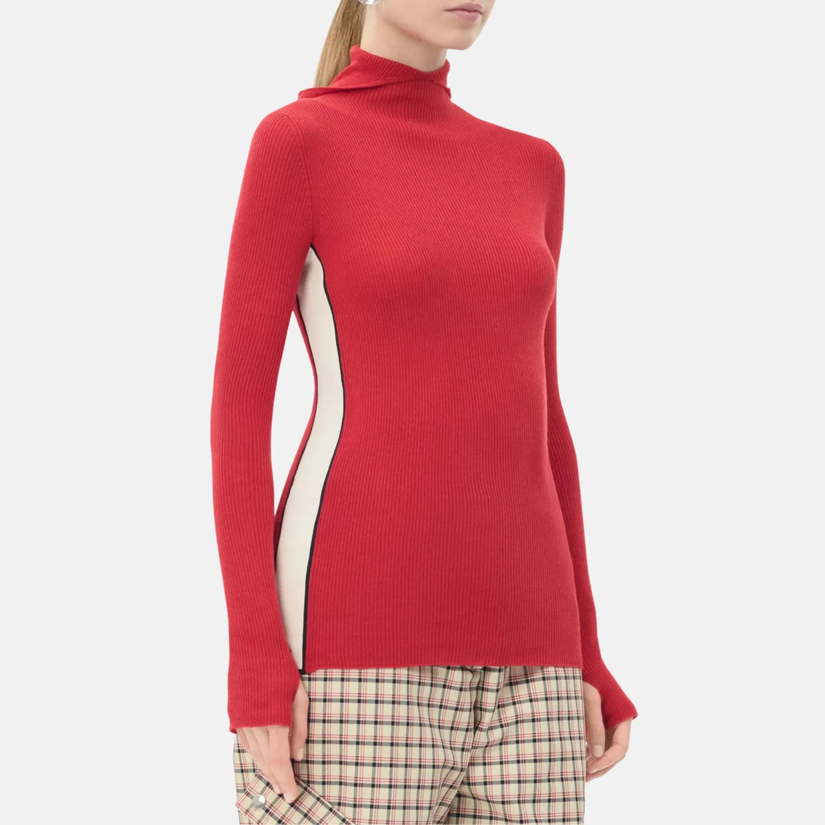 Turtleneck Pullover in Wool and Cashmere