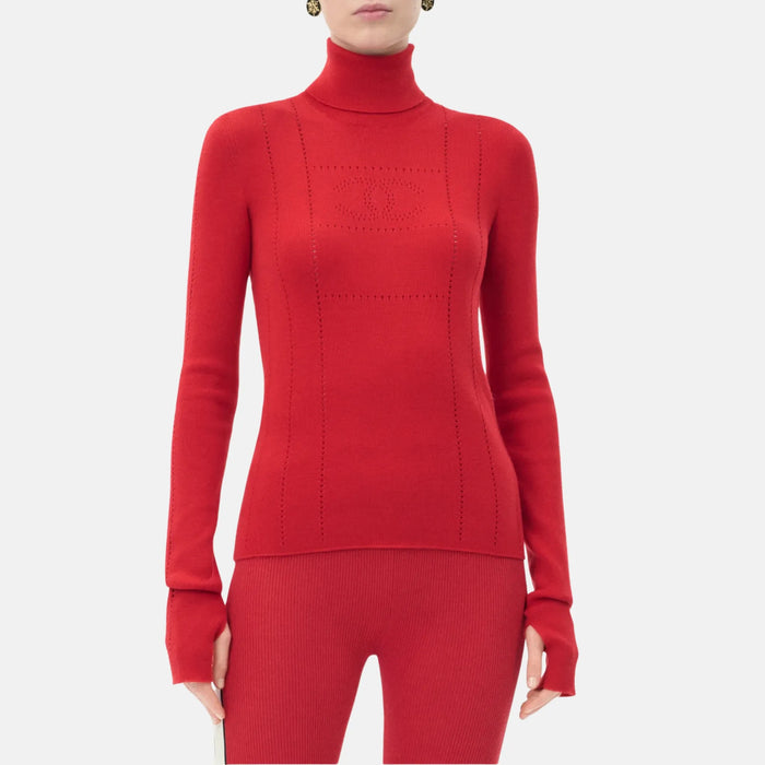 Chanel Turtleneck Wool Pullover — Coco Neige 2026