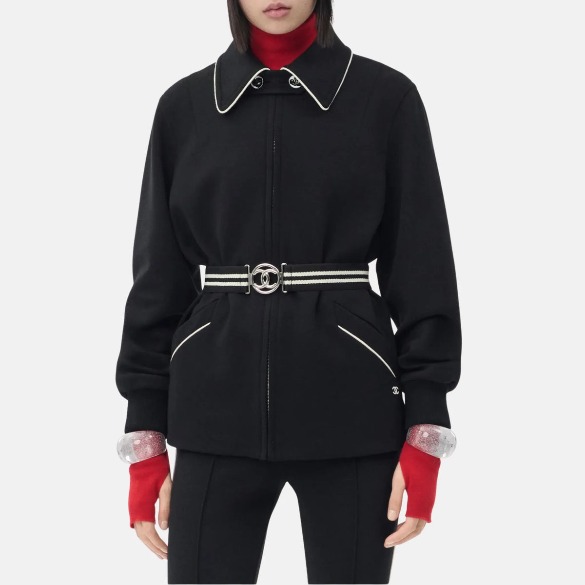 Wool Jacket in Black — Black