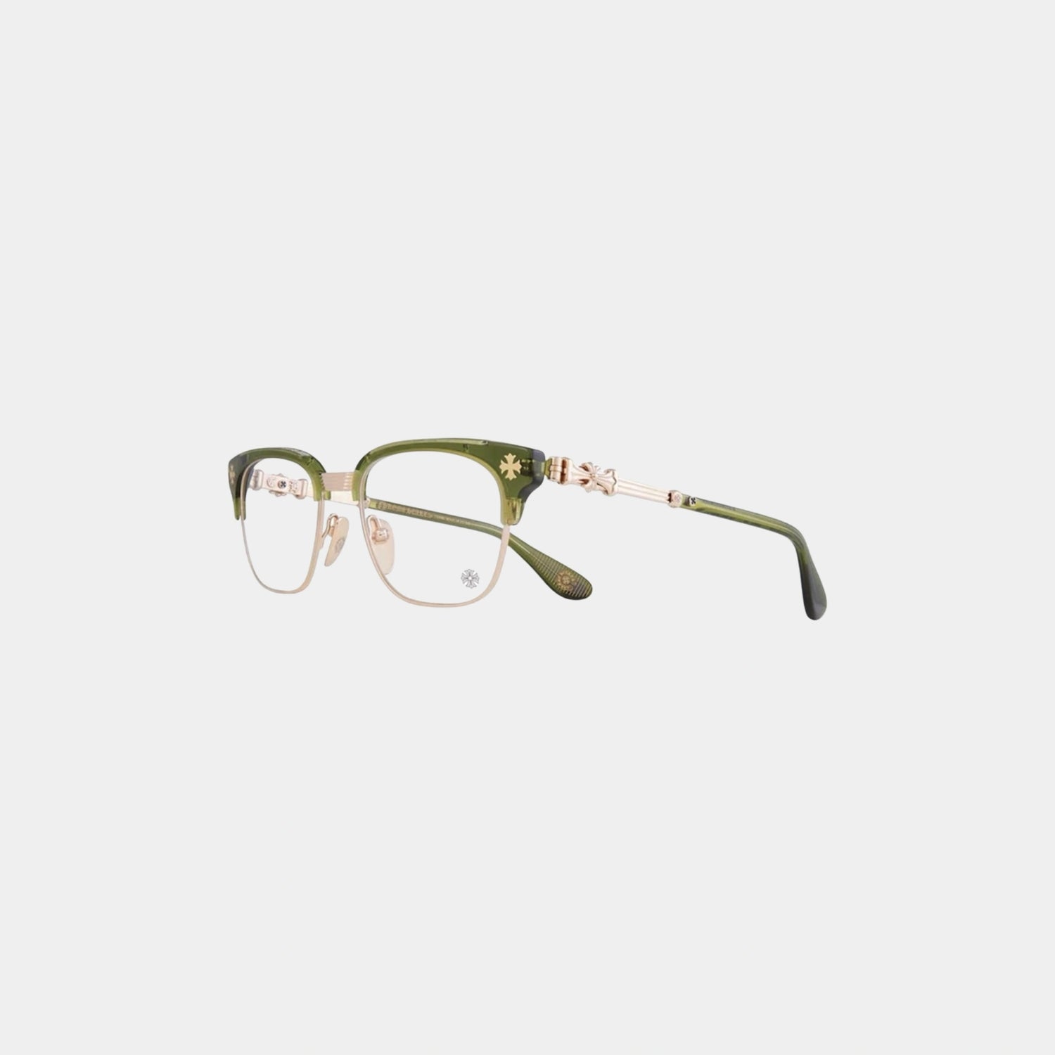 Chrome Hearts Bonennoisseur-II Glasses, Green, Front Side