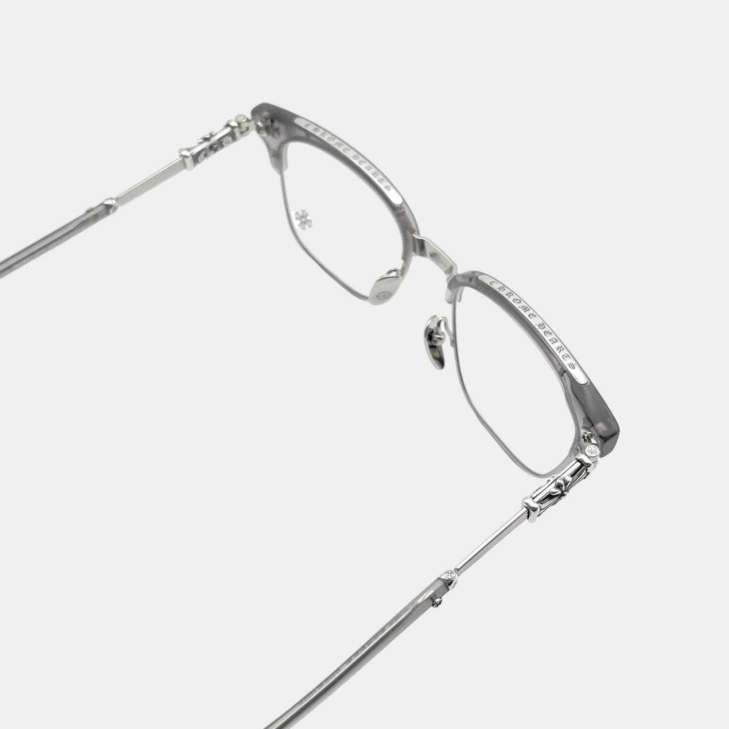 Chrome Hearts Bonennoisseur-II Glasses, Grey, Top