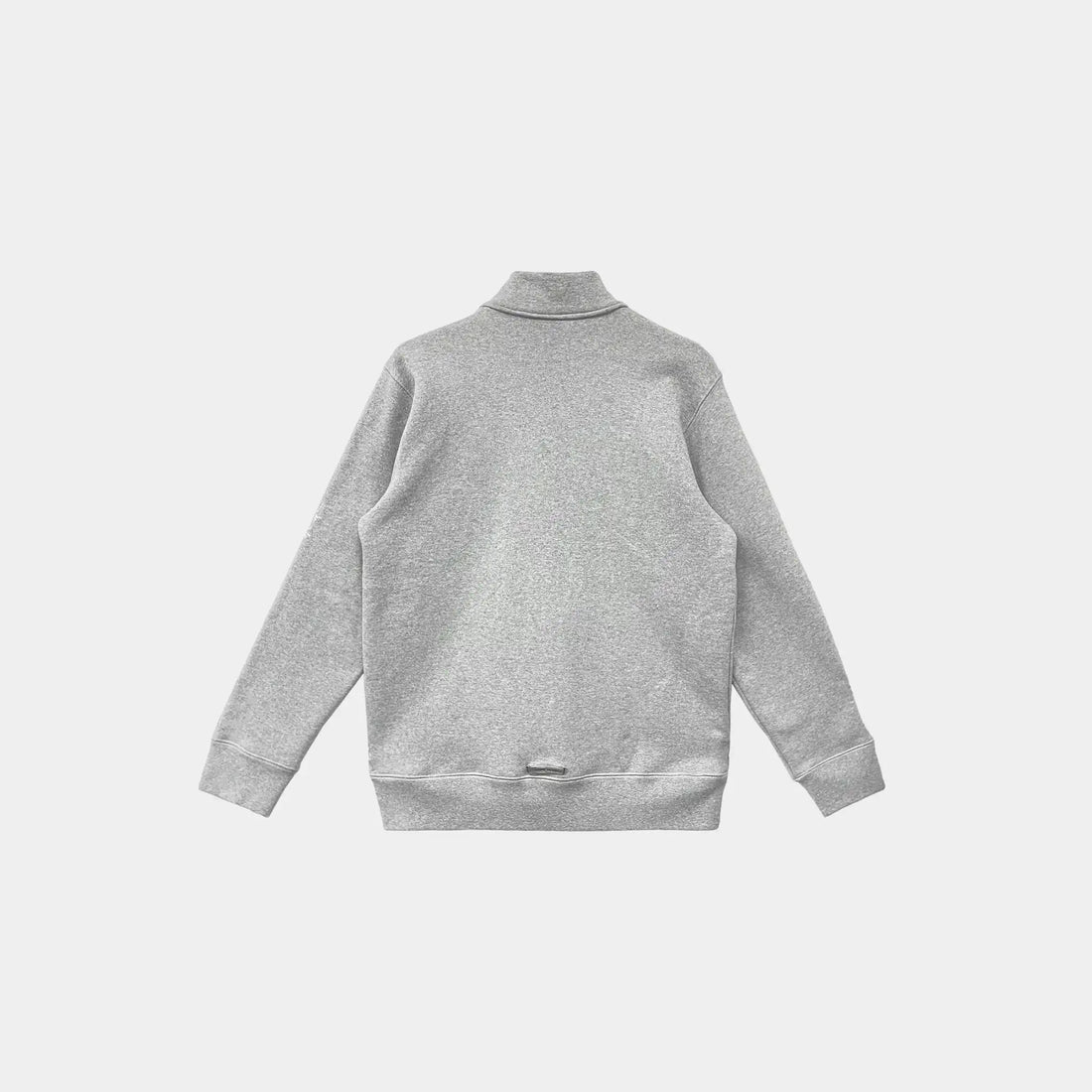 سويت شيرت كرو نيك بسحاب ربعي رمادي من Chrome Hearts، من الخلف