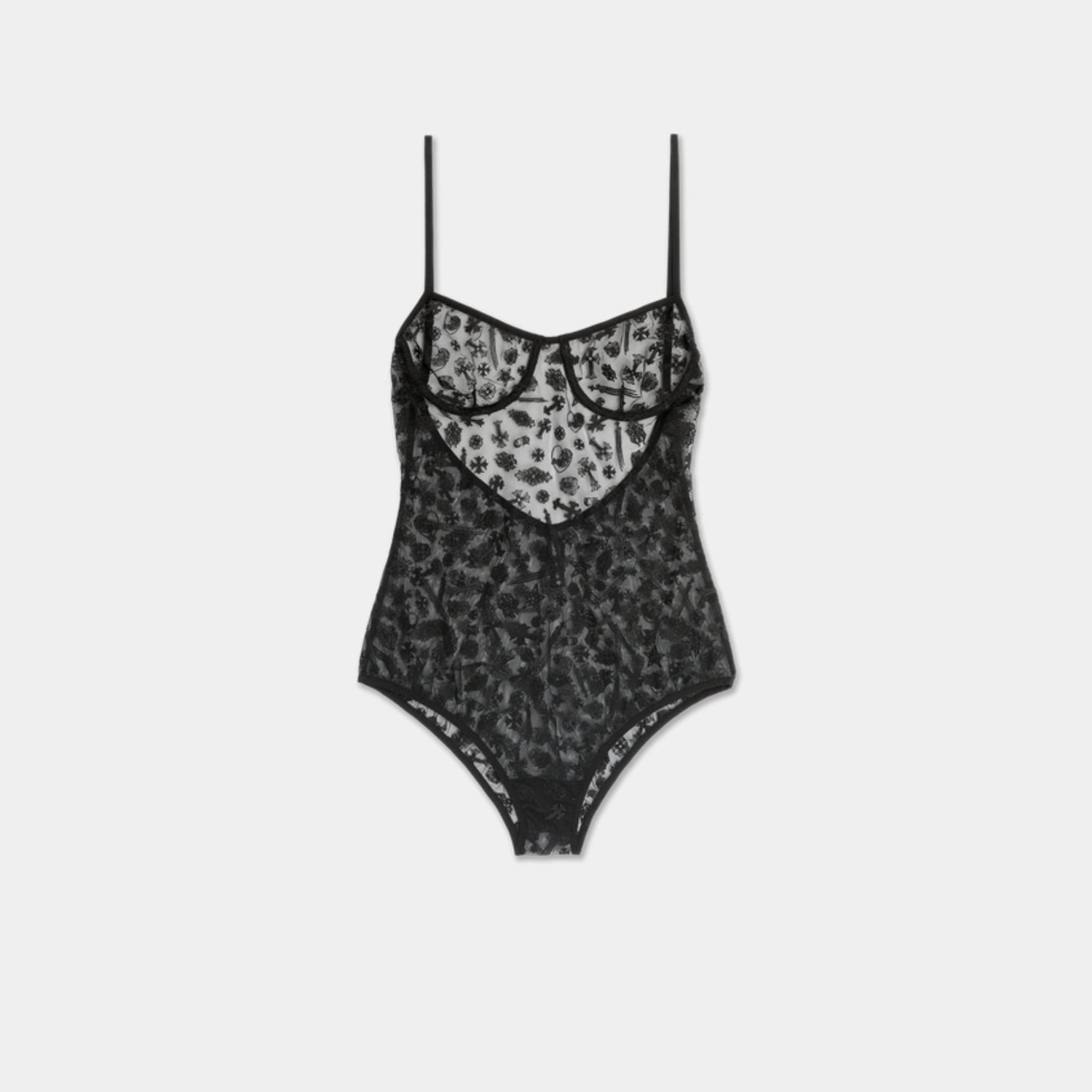 Chrome Hearts Lace Teddy, Front