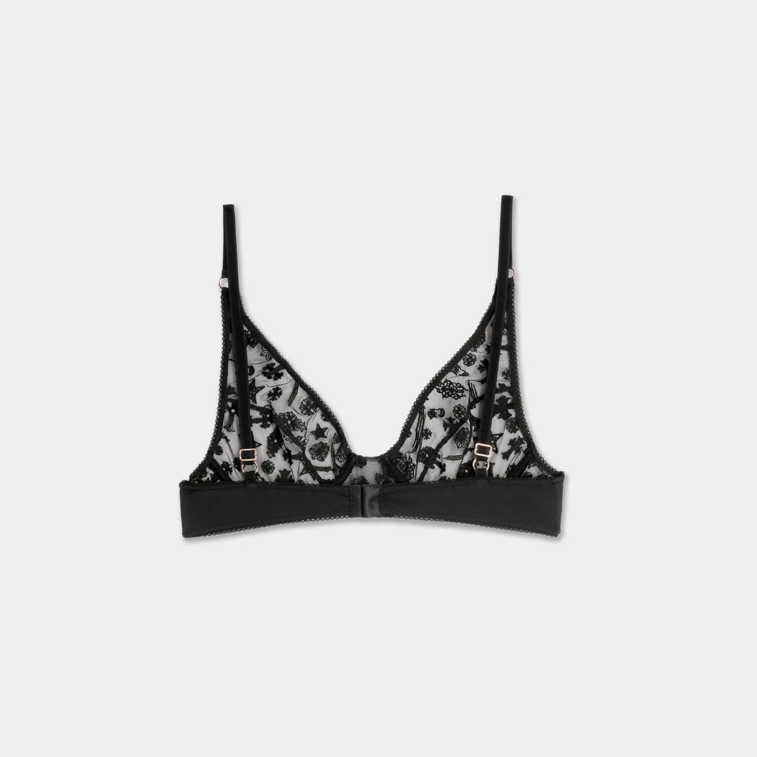 Chrome Hearts Lace Underwire Bra, Back