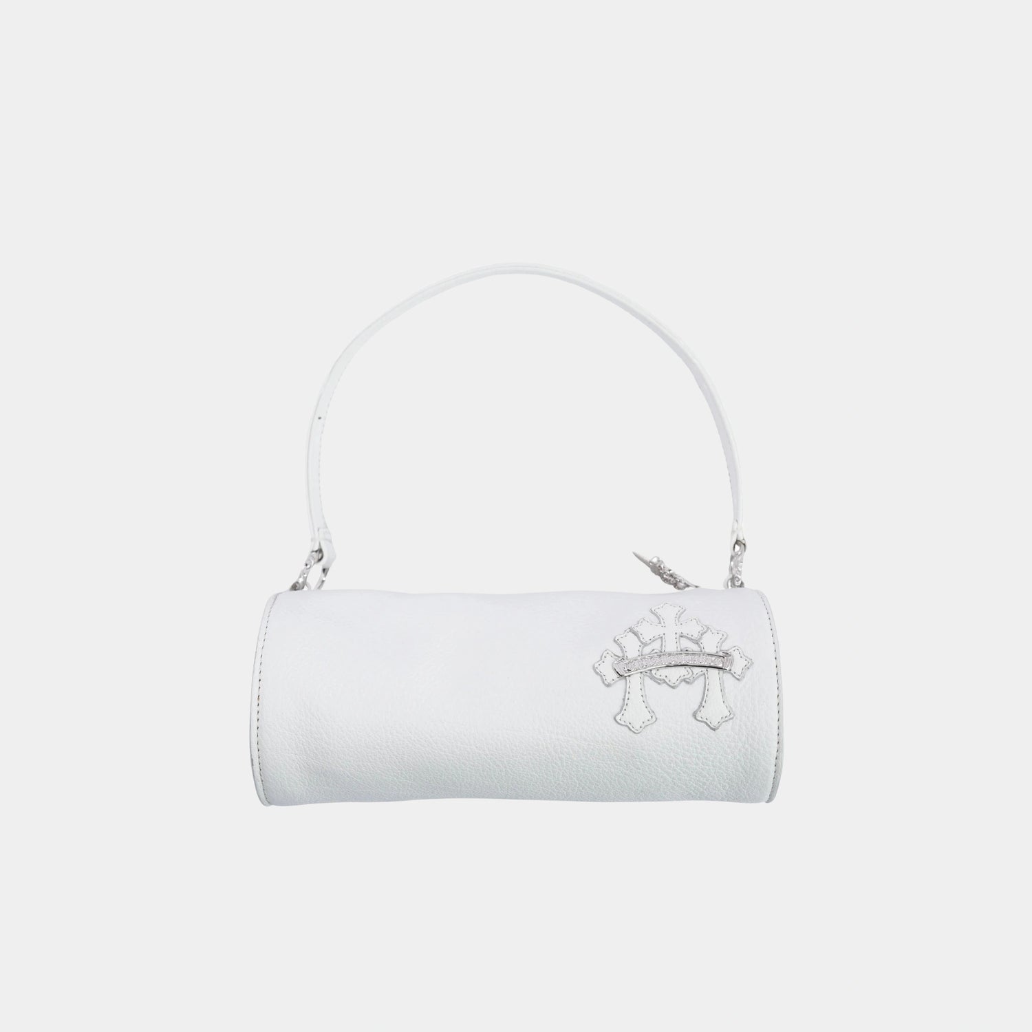 Chrome Hearts Mini JoJo Bag in Triple White, Front