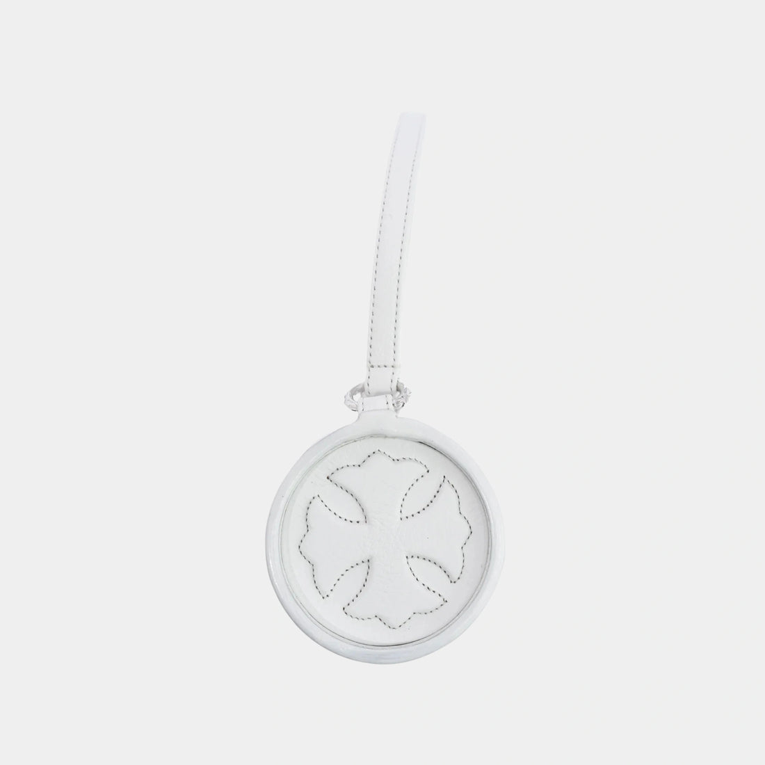 Chrome Hearts حقيبة Mini JoJo باللون الأبيض الثلاثي، من الجانب