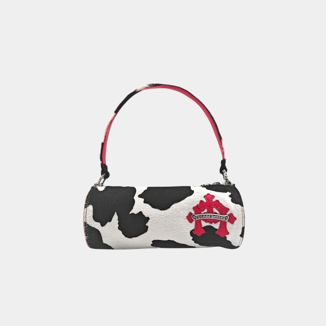 Chrome Hearts Mini JoJo Bag in White Black & Red, Front