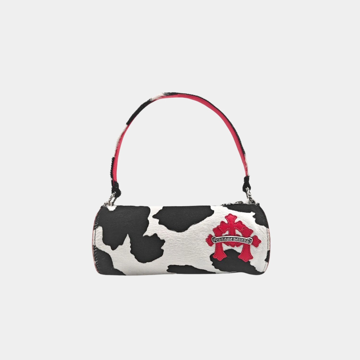 Chrome Hearts Mini JoJo Bag in White Black &amp; Red, Front