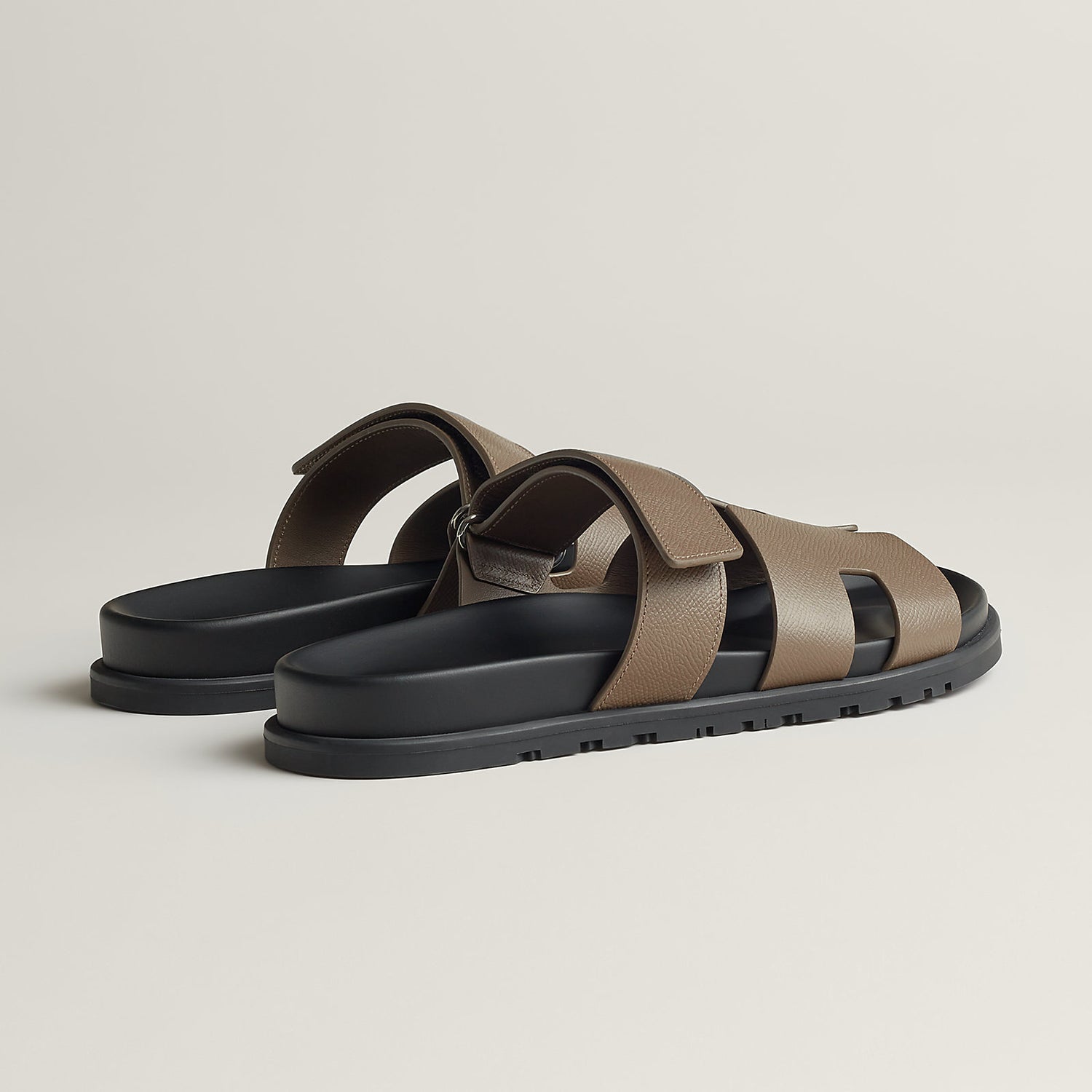 Chypre Sandal - Etoupe Leather