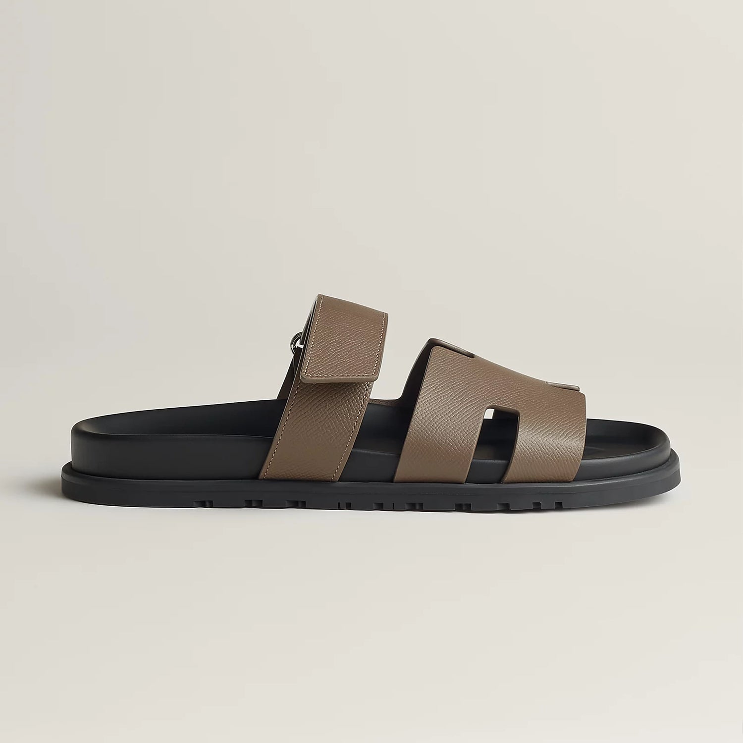 Chypre Sandal - Etoupe Leather