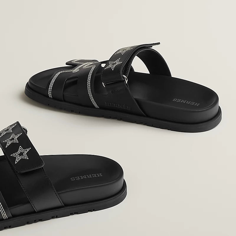 Chypre Sandal - Black Stars