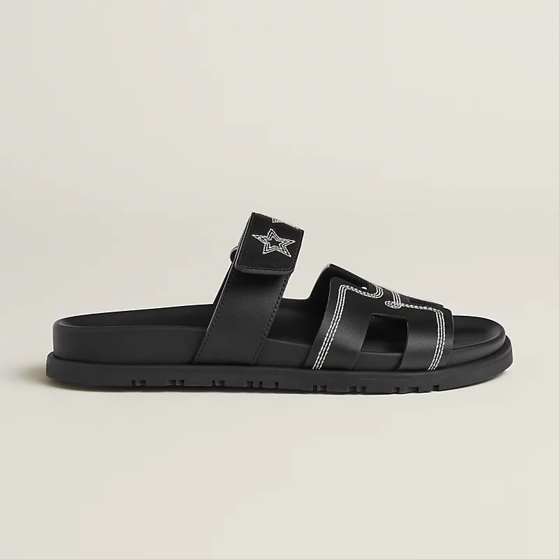 Chypre Sandal - Black Stars