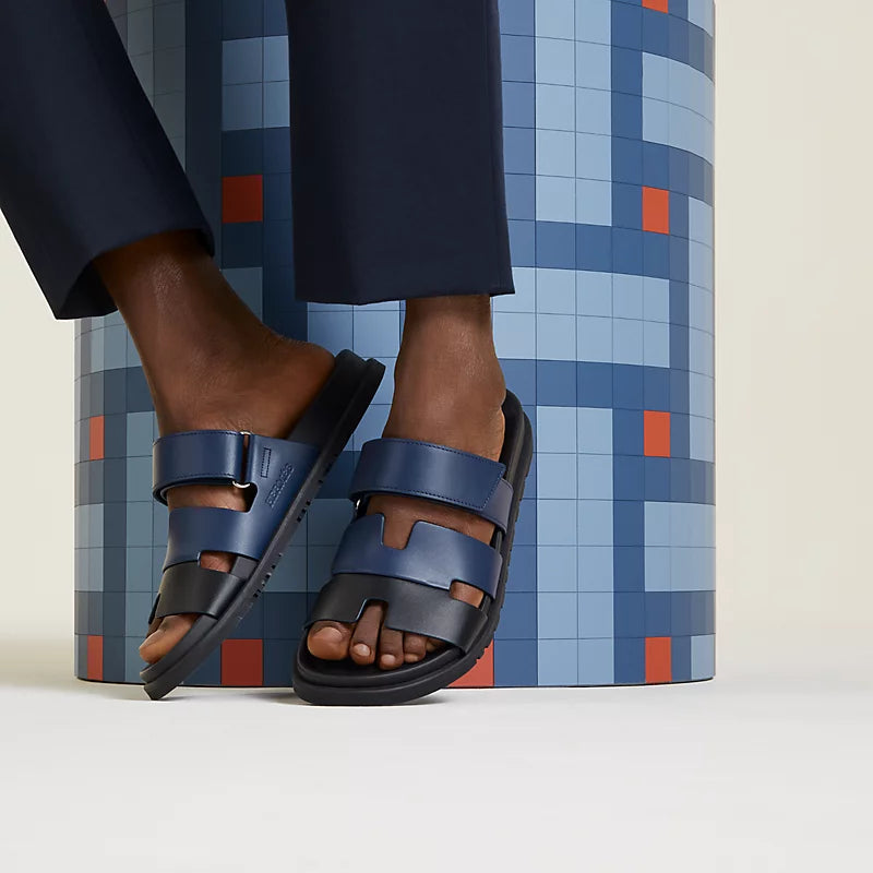 Chypre Sandal - Bleu Obscur / Noir