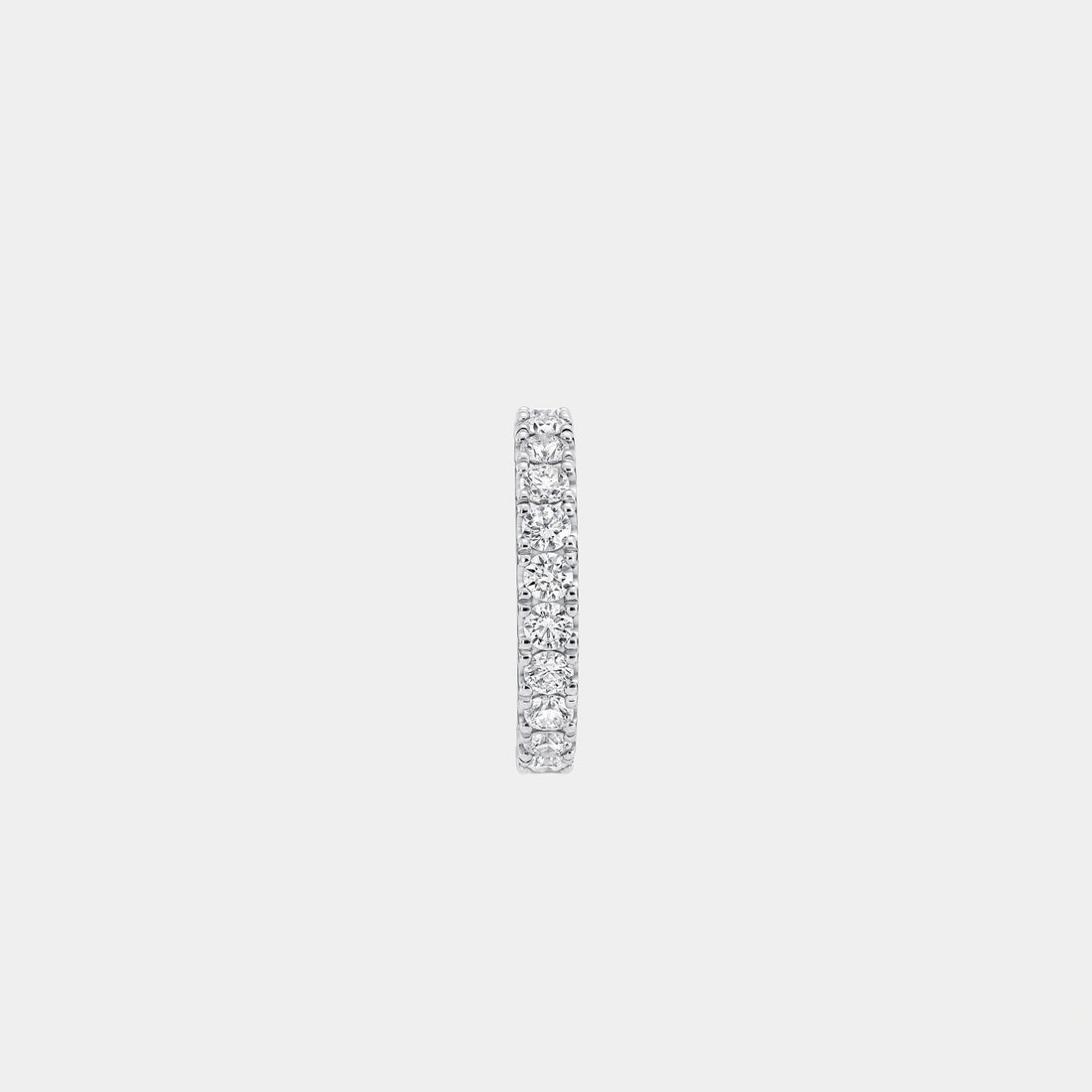 Classic Graff Castle Set Round Diamond Wedding Band, Side