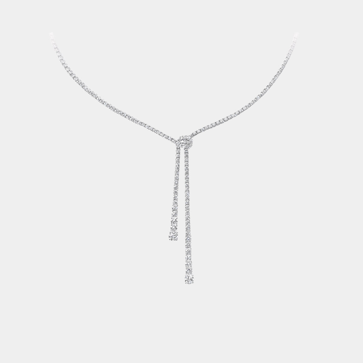 Classic Graff Diamond Double Strand Knot Necklace