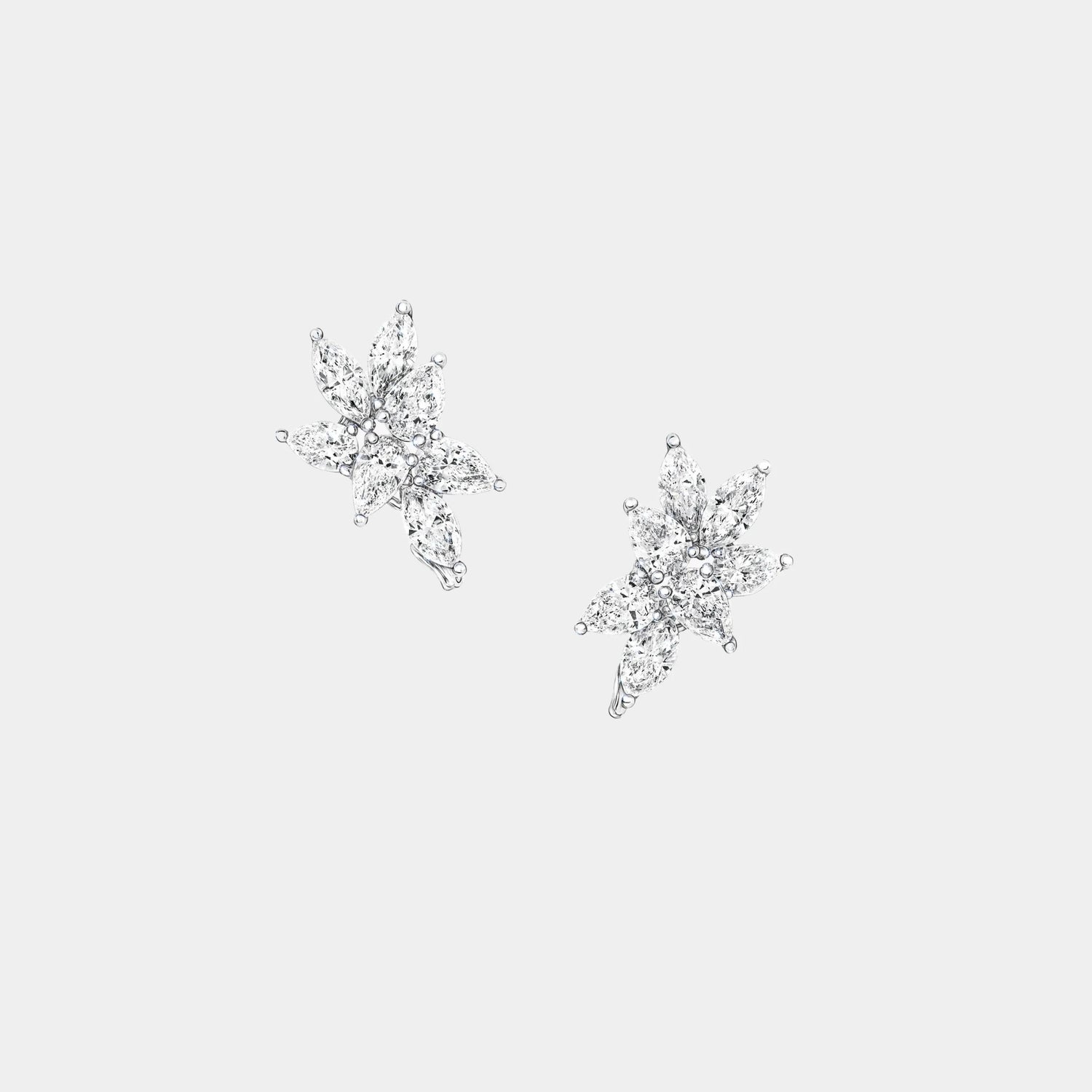 Classi Graff Multi-shape Diamond Small Stud Earrings, Front