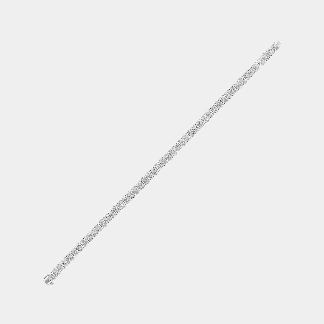 Classic Graff Oval Cut Diamond Bracelet, Side