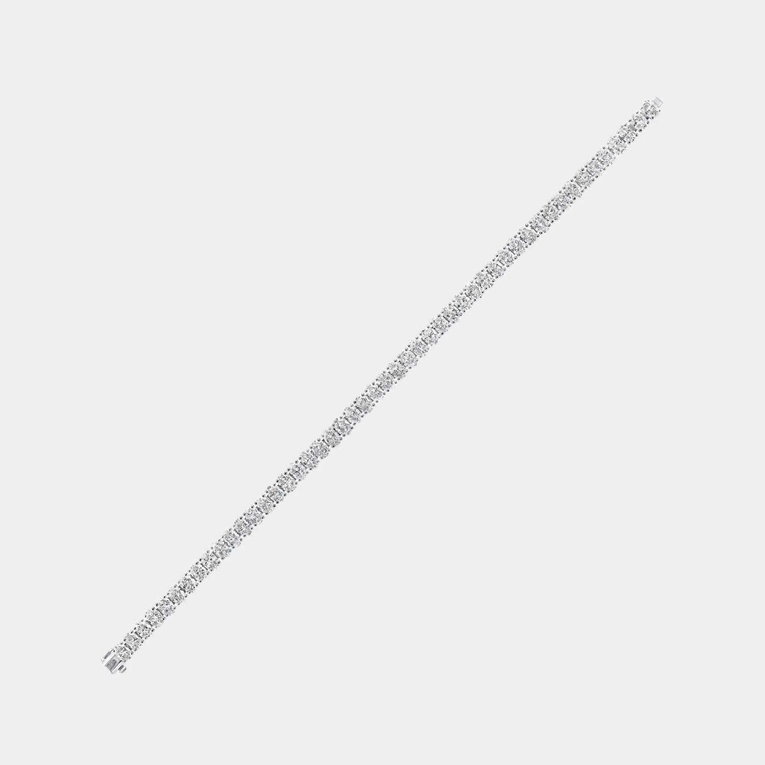 Classic Graff Oval Cut Diamond Bracelet, Side