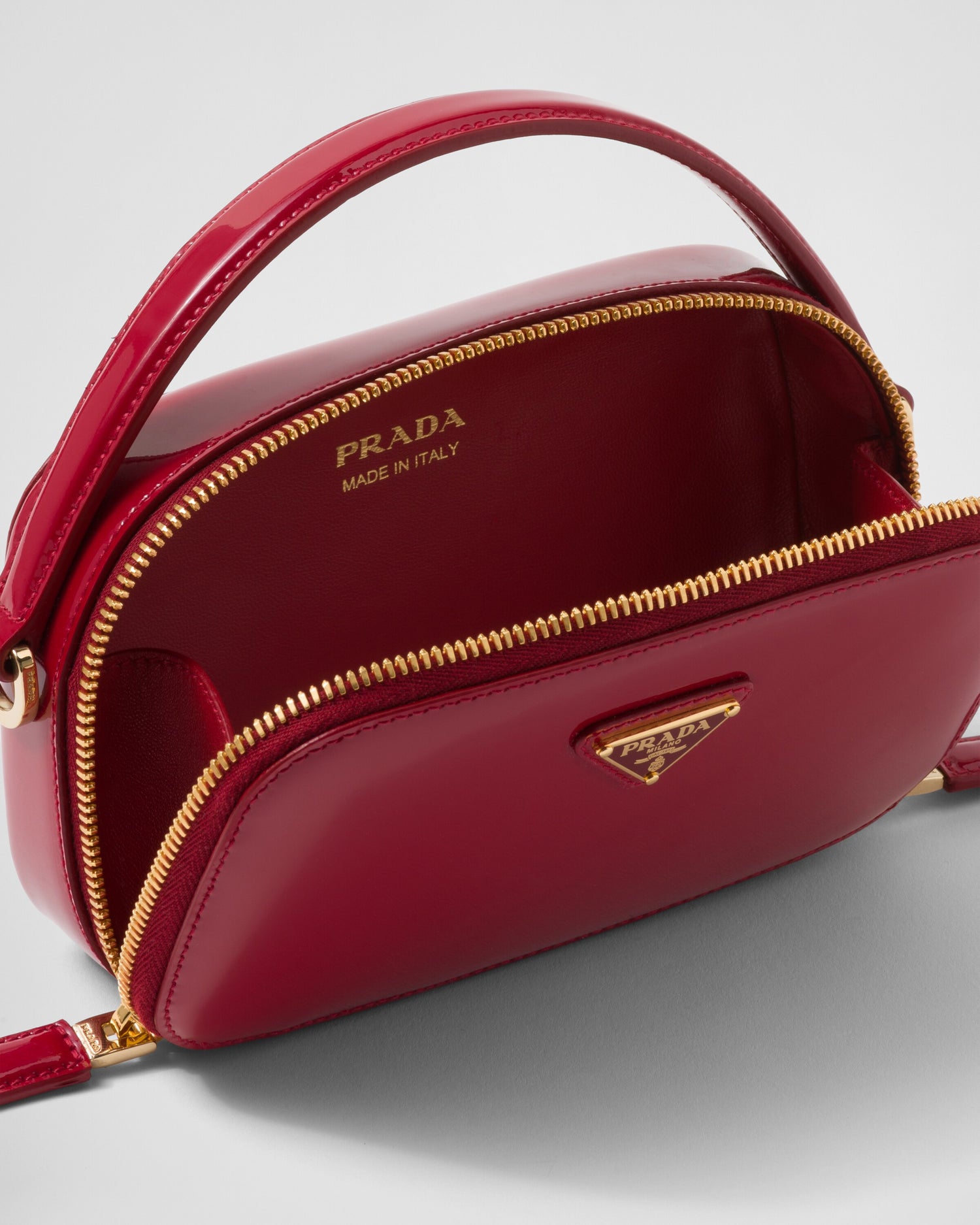 Prada Odette patent leather mini-bag