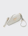 Brushed leather shoulder bag