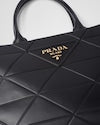 Large leather Prada Symbole bag with topstitching