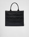 Large leather Prada Symbole bag with topstitching