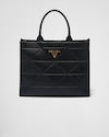 Large leather Prada Symbole bag with topstitching