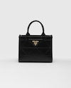 Mini Prada Symbole leather bag with stitching