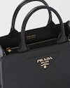 Mini Prada Symbole leather bag with stitching