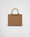 Mini Prada Symbole leather bag with stitching