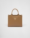 Mini Prada Symbole leather bag with stitching