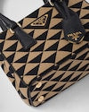 Prada Symbole embroidered fabric mini bag