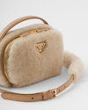 Prada Odette shearling mini-bag