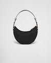 Arqué Re-Nylon and brushed leather shoulder bag