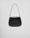 Prada Cleo brushed leather shoulder bag with flap