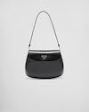 Prada Cleo brushed leather shoulder bag with flap