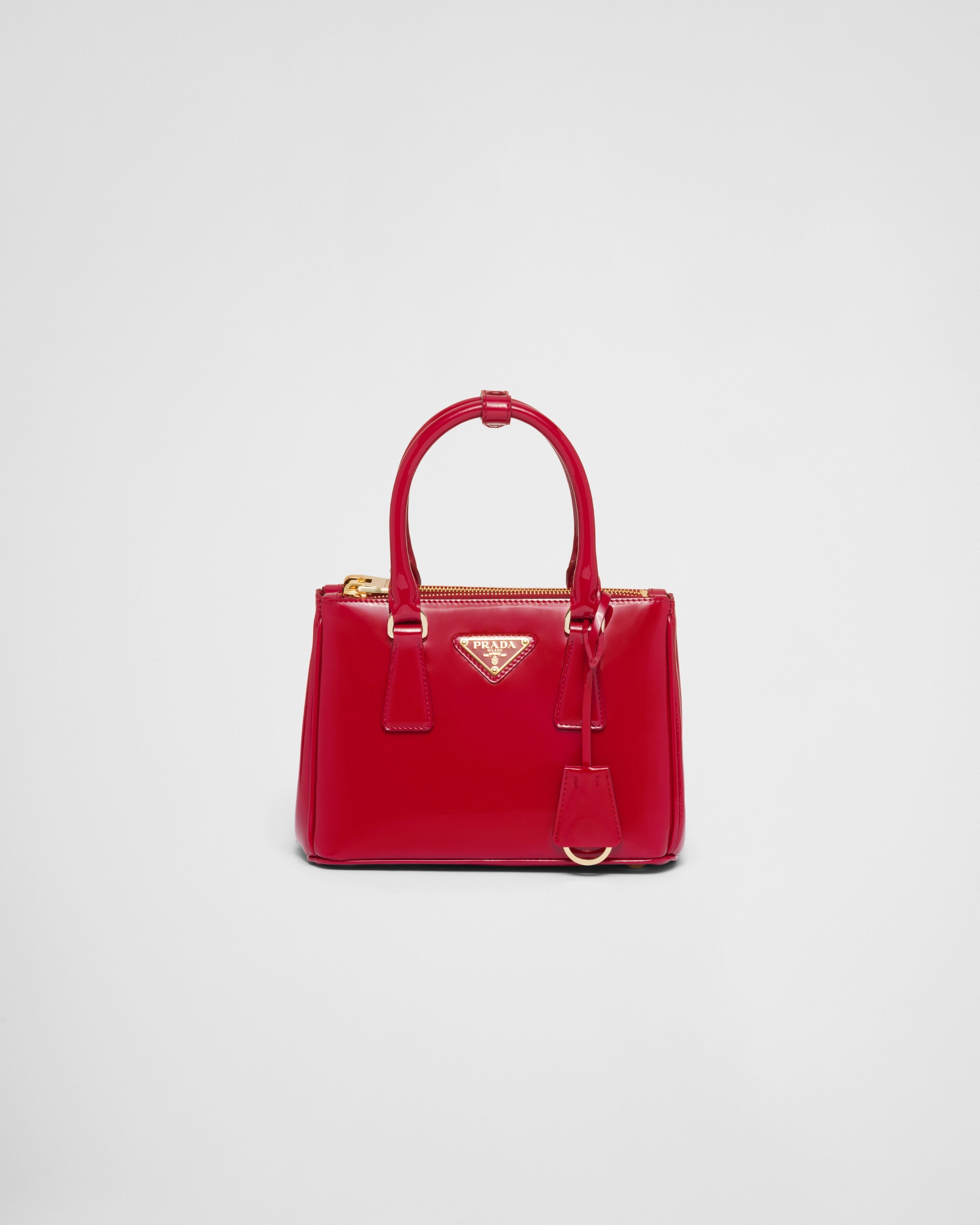 Prada Galleria patent leather mini bag Sands