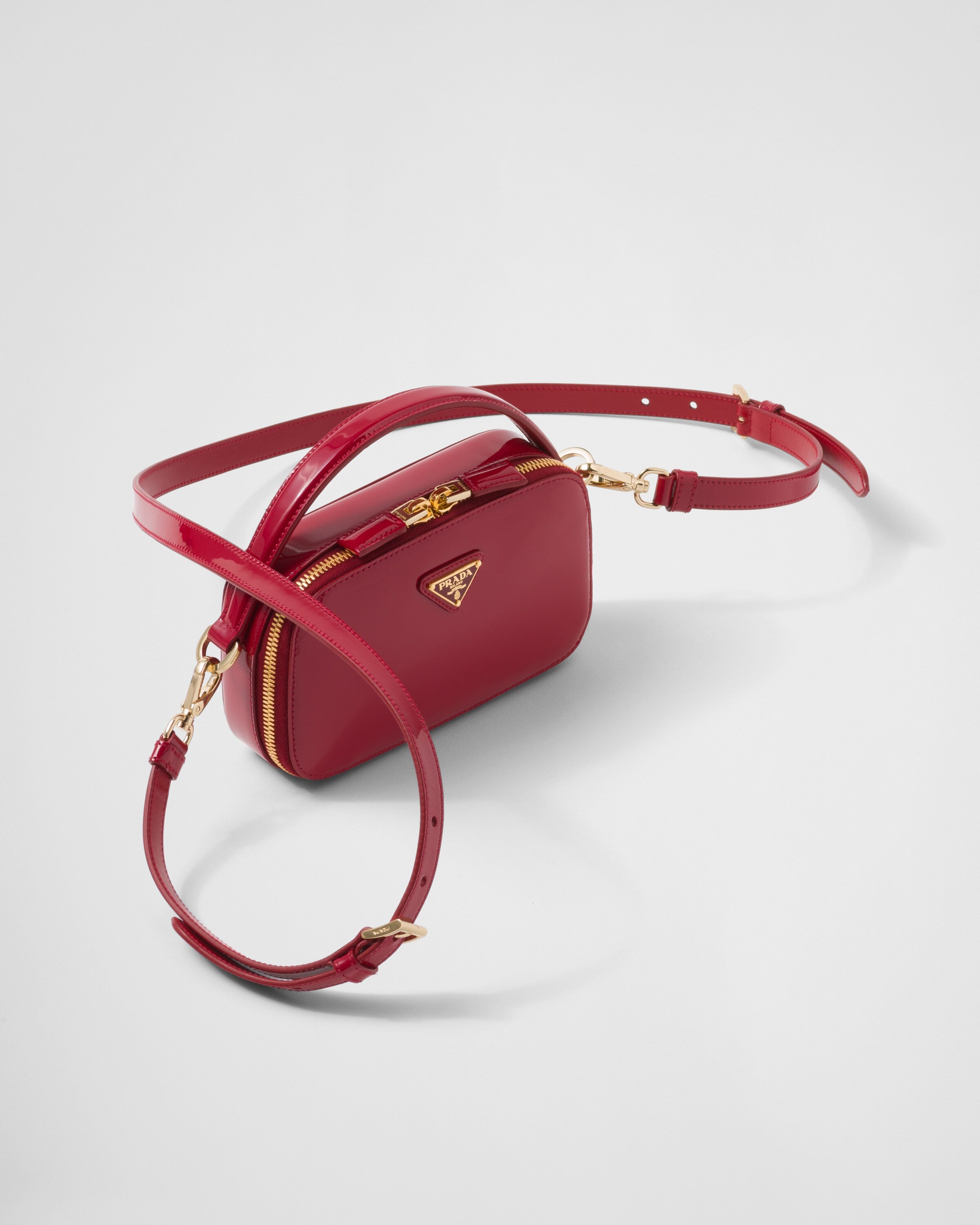 Prada Odette patent leather mini-bag