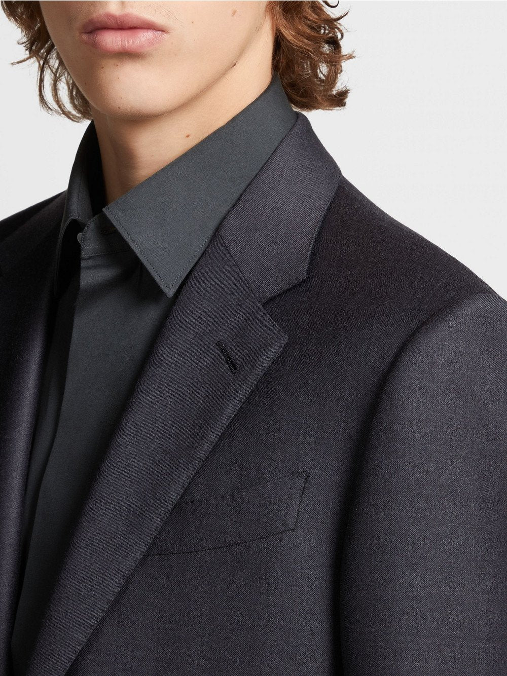 Black Trofeo Wool Suit