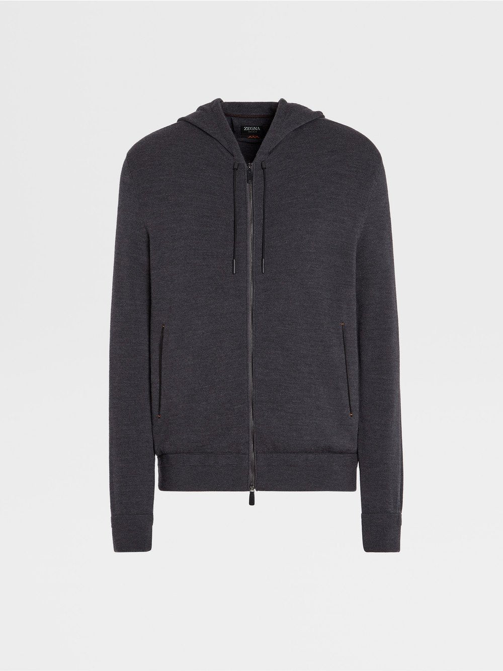 12MILMIL12 WOOL FULL ZIP HOODIE