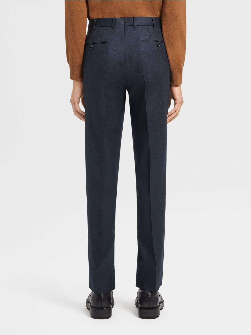 DARK BLUE WOOL TROUSERS