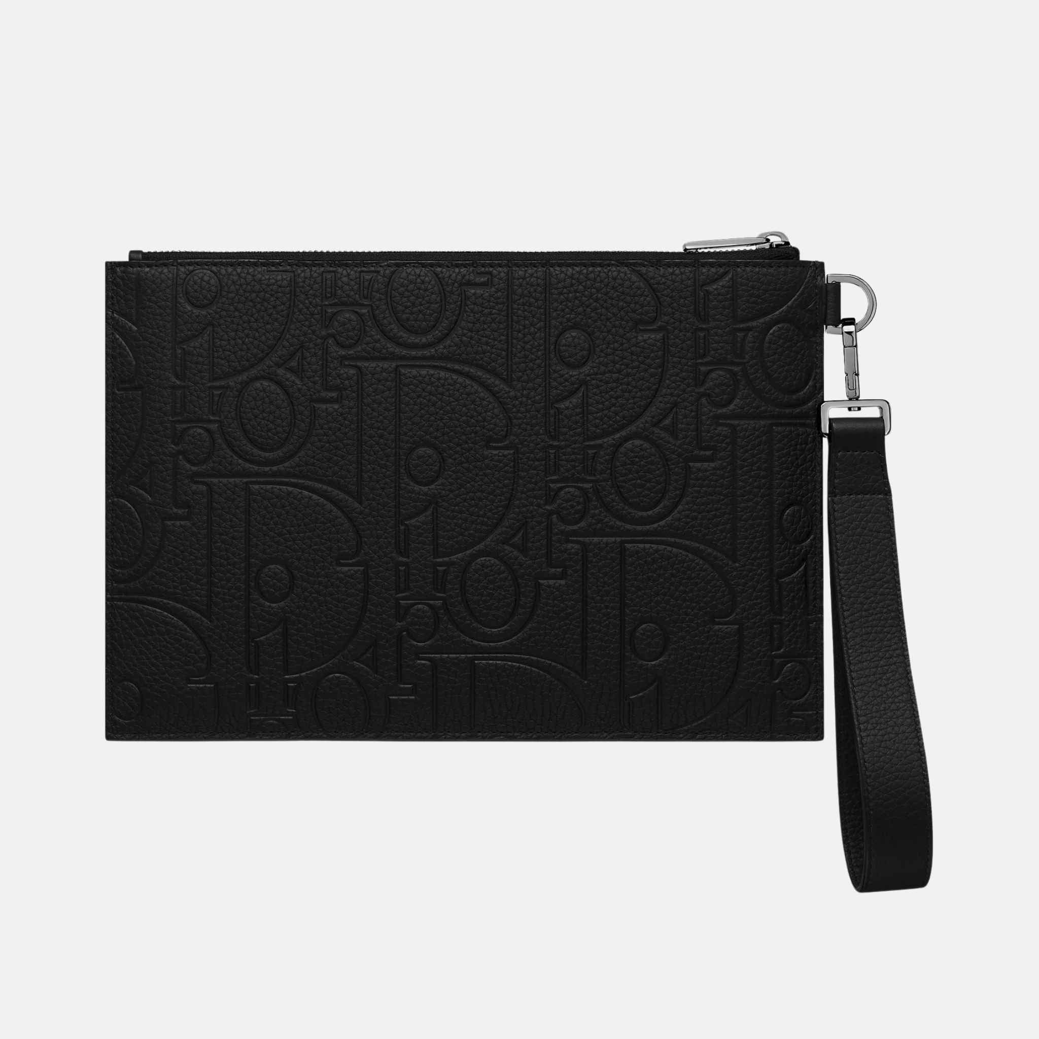 Dior A5 Pouch Black Dior Gravity Leather and Black Grained Calfskin, Back