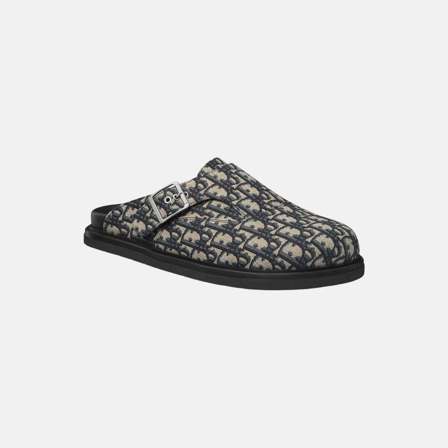 Dior Aqua Mule In Dior Oblique Jacquard, Beige, Front