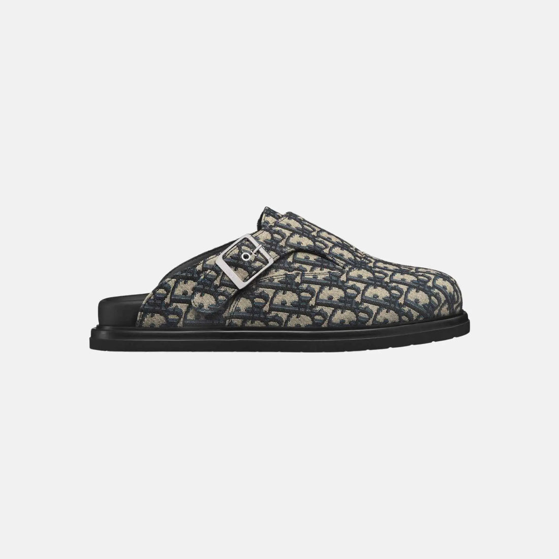 Dior Aqua Mule In Dior Oblique Jacquard, Beige, Side