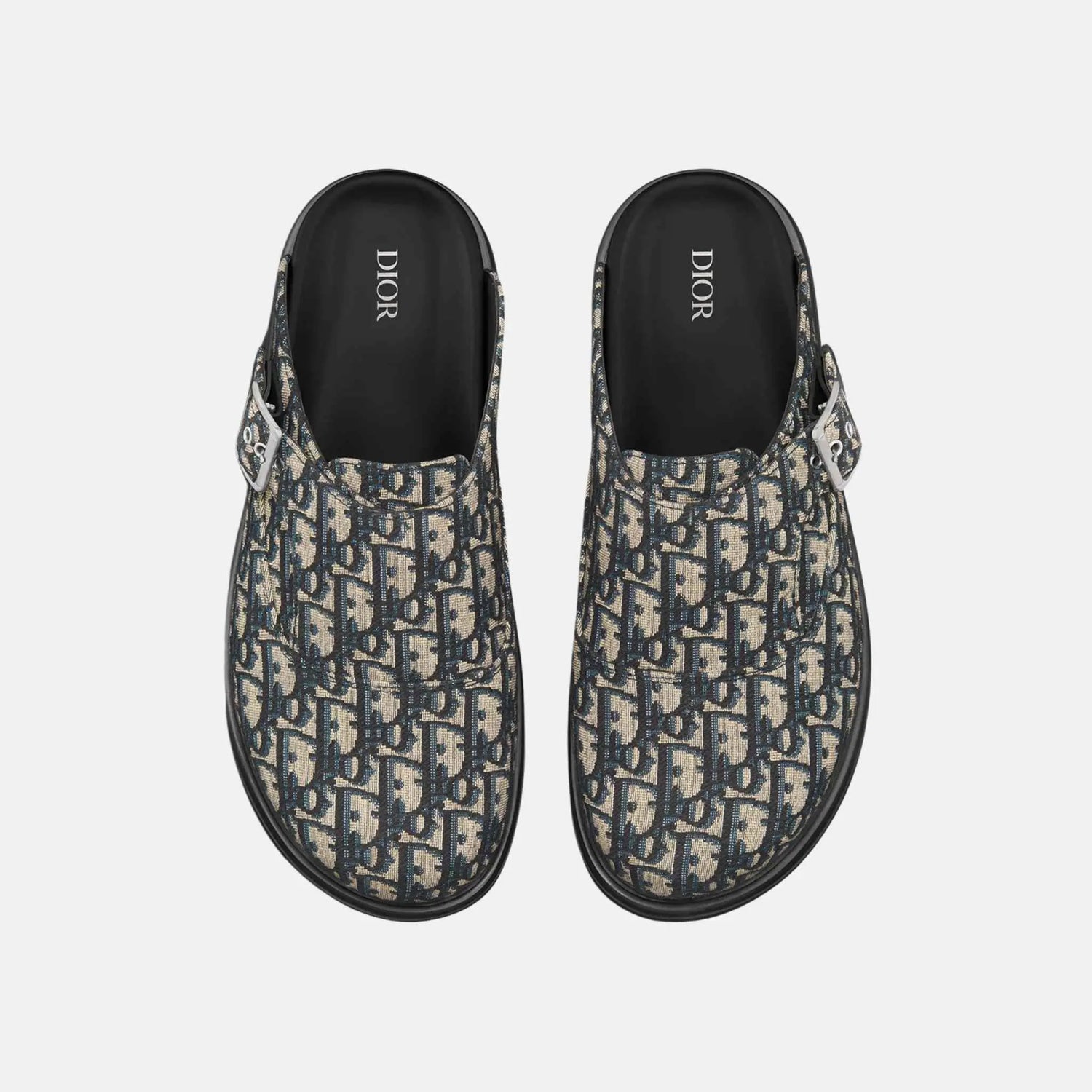 Dior Aqua Mule In Dior Oblique Jacquard, Beige, Top