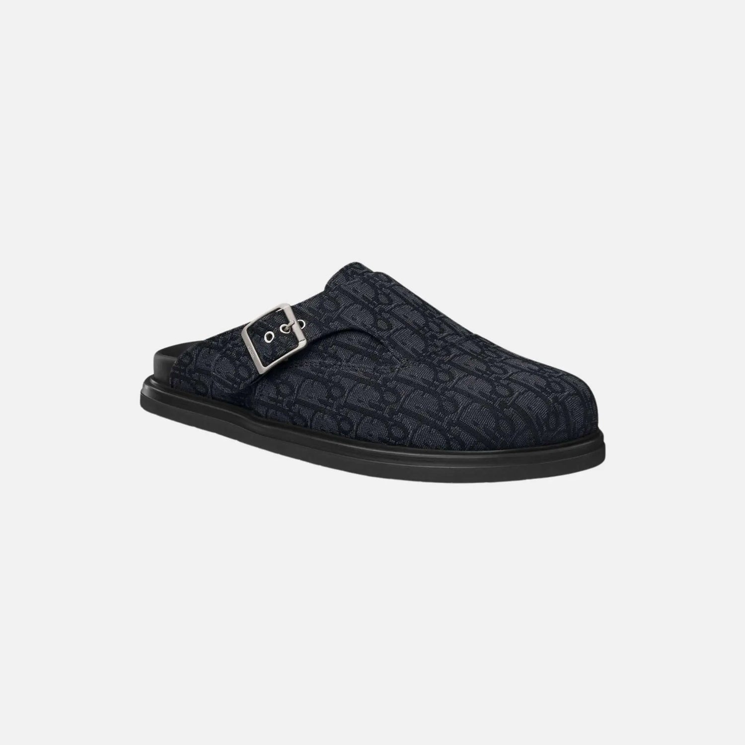 Dior Aqua Mule In Dior Oblique Jacquard, Black, Front