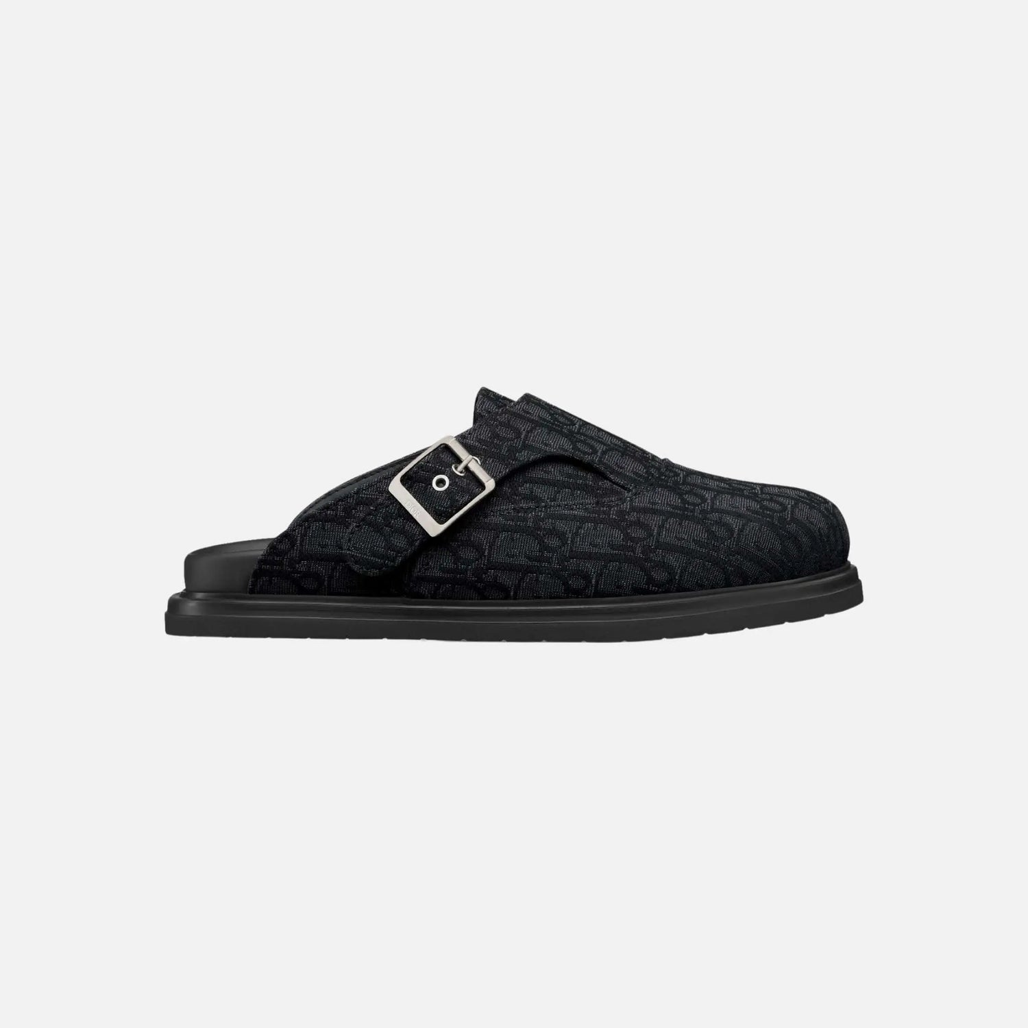 Dior Aqua Mule In Dior Oblique Jacquard, Black, Side